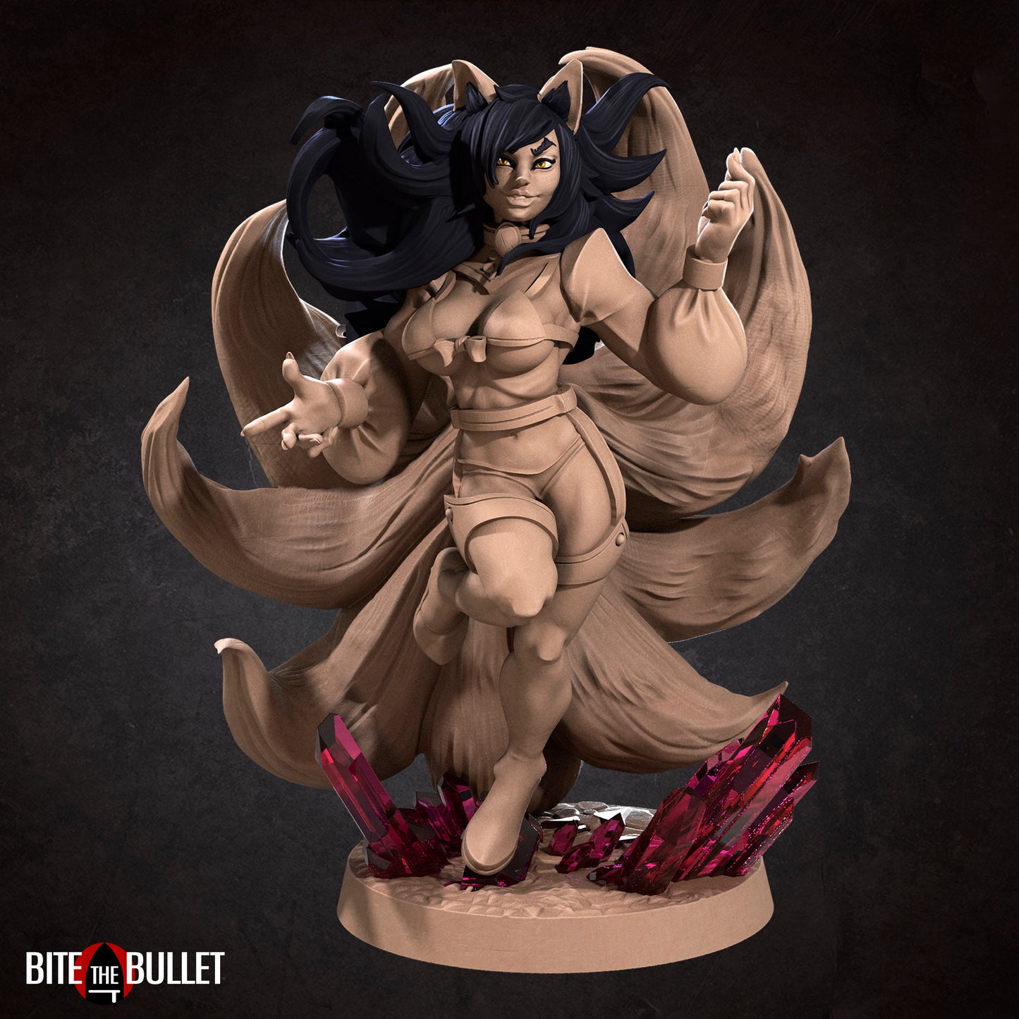 Exxotic Mahrian | Human Kitsune Pinup SFW NSFW Model Miniature | Bite the Bullet