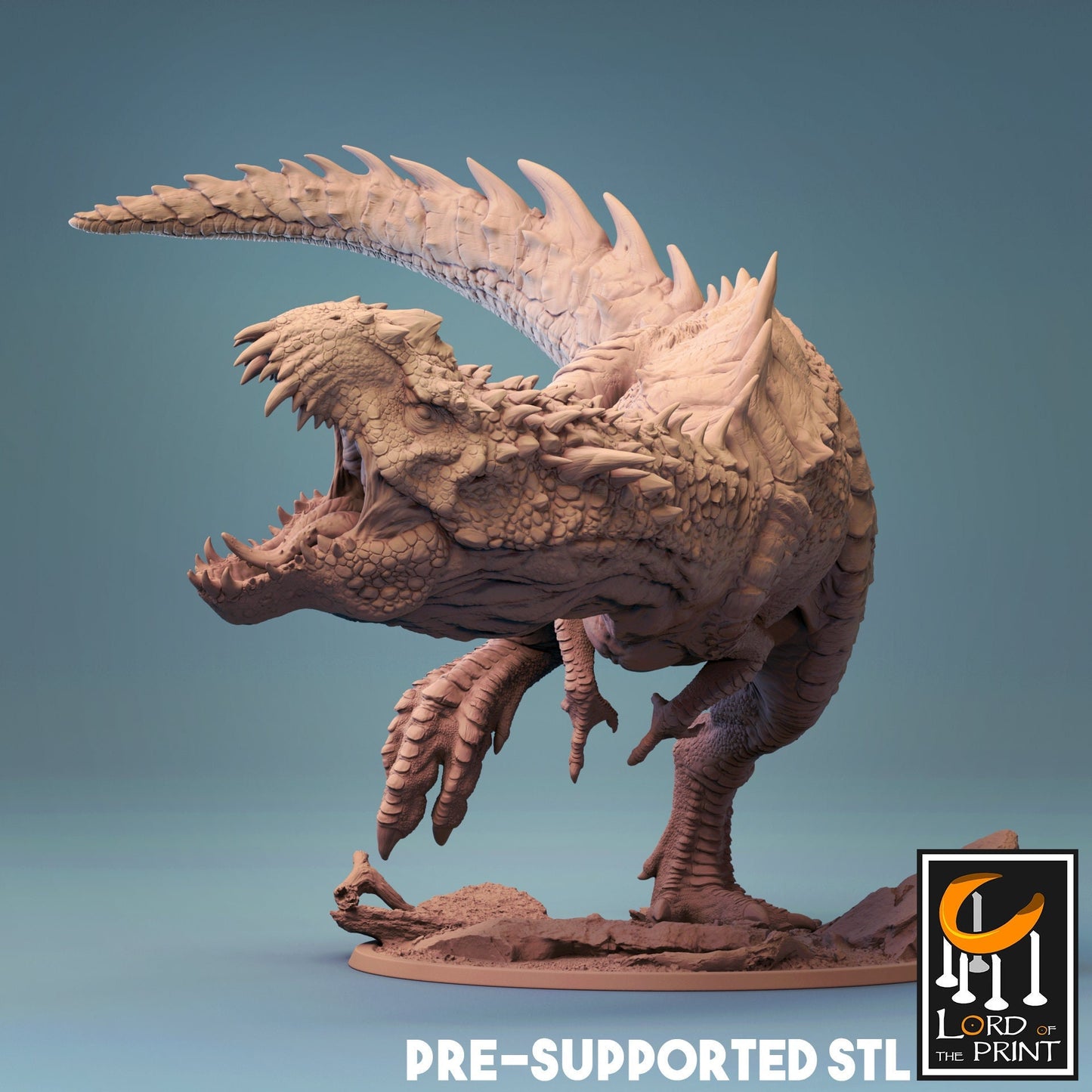 Predator Rex | TABLETOP SCALE | TTRPG T-Rex Monster Dinosaur Miniature | Rescale Miniatures