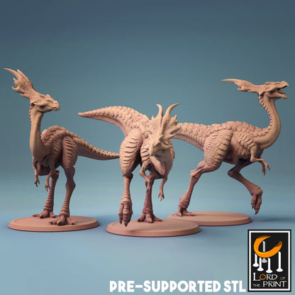 Austriceratops Crew | TABLETOP SCALE | TTRPG Monster Dinosaur Miniature | Rescale Miniatures