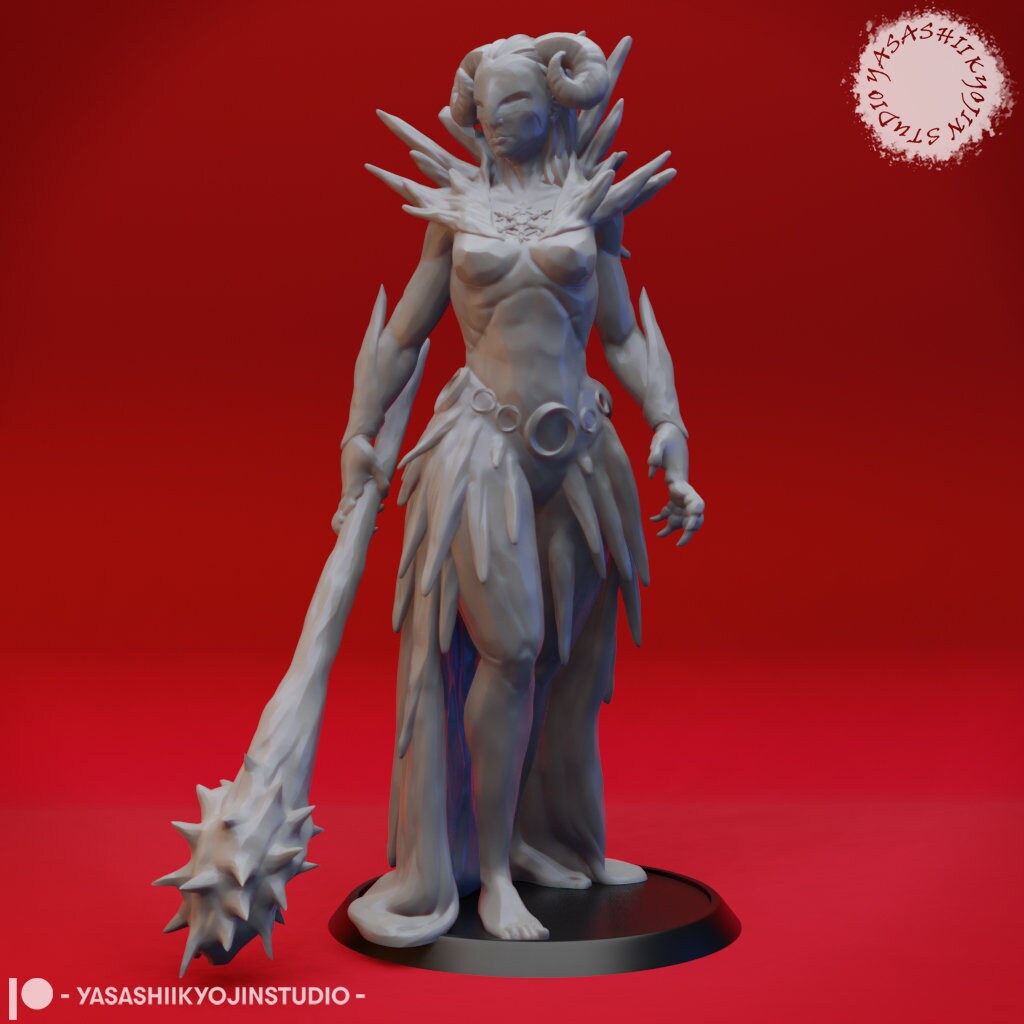 Auril, Winter Goddess | TABLETOP SCALE | D&D TTRPG Monster Miniature | Yasashii Kyojin Studio
