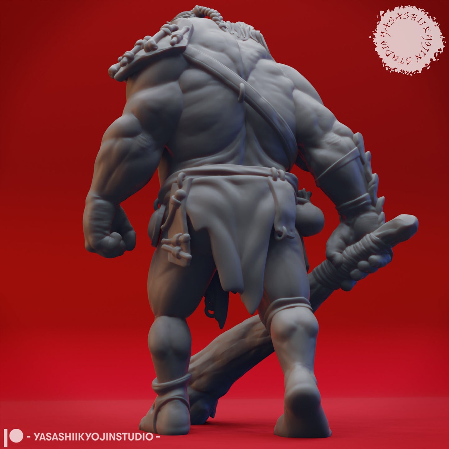 Ettin | TABLETOP SCALE | D&D TTRPG Monster Miniature | Yasashii Kyojin Studio