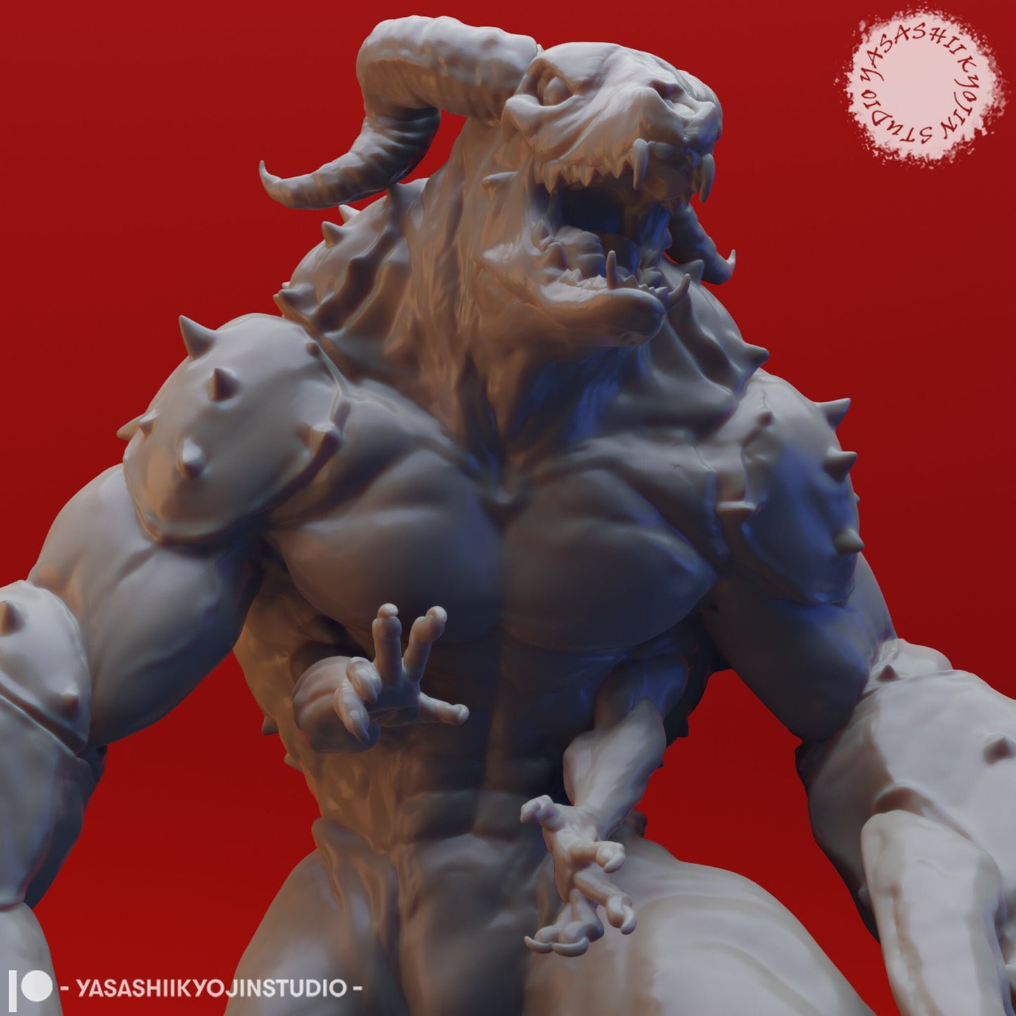 Glabrezu | Tabletop Scale | D&D TTRPG Monster Miniature | Yasashii Kyojin Studio