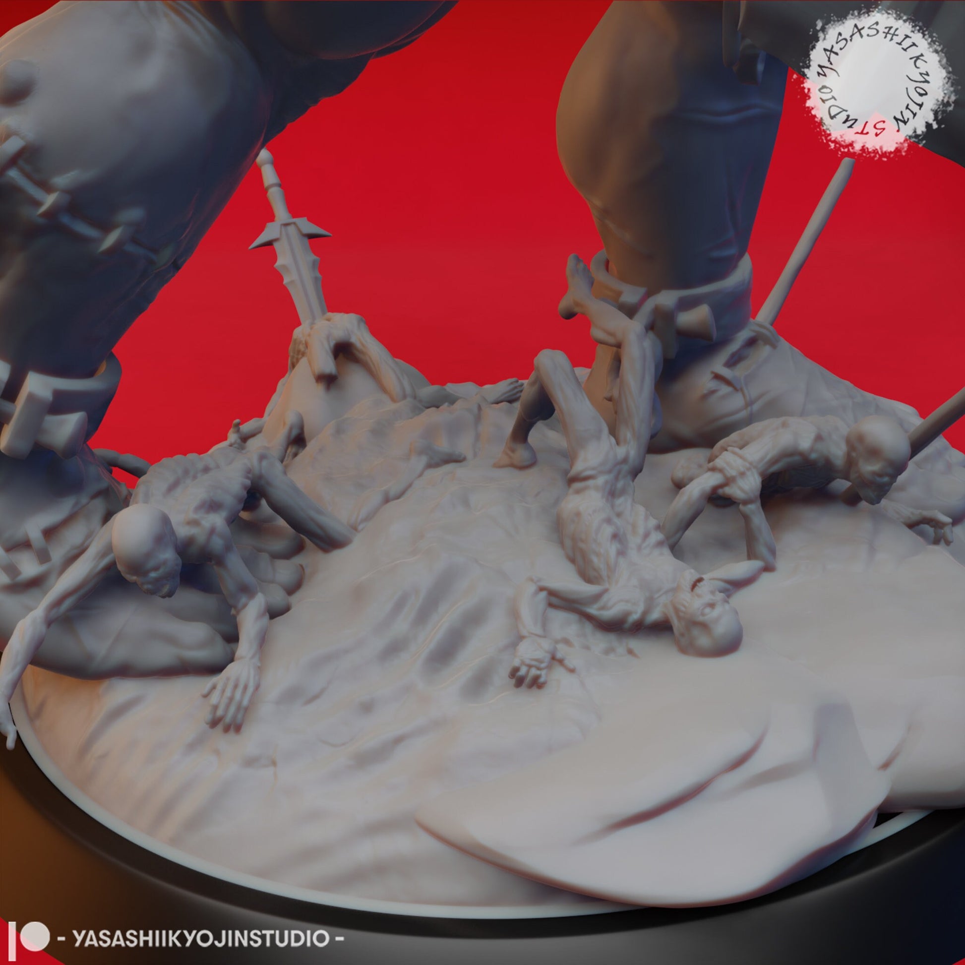 Grave Titan | TABLETOP SCALE | D&D TTRPG Monster Miniature | Yasashii Kyojin Studio