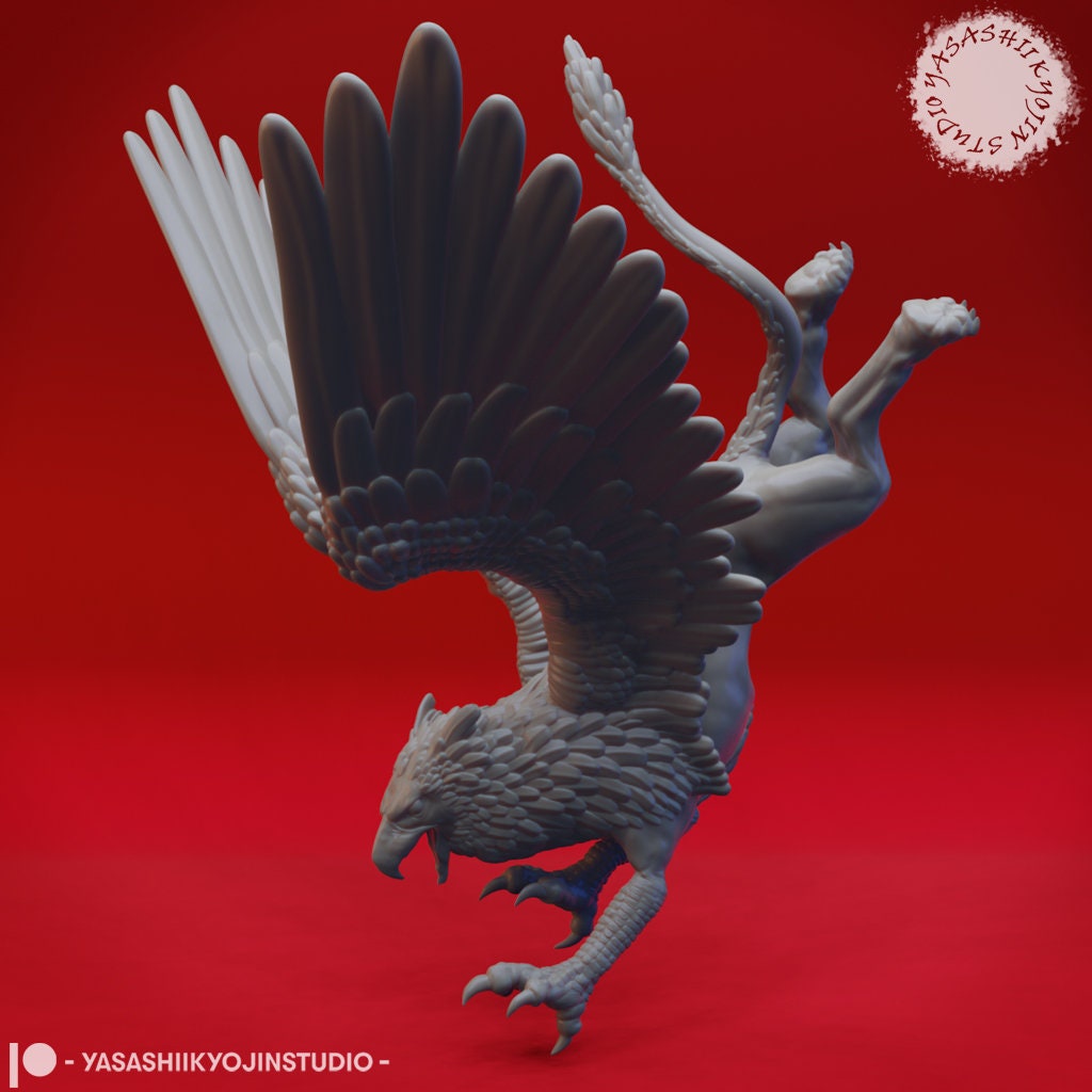 Griffin | TABLETOP SCALE | D&D TTRPG Monster Miniature | Yasashii Kyojin Studio