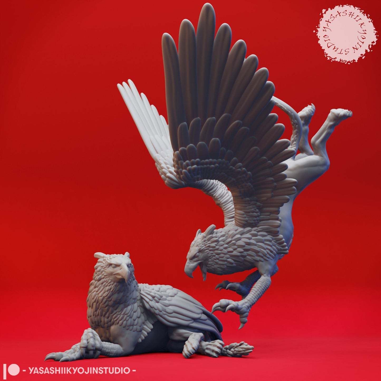 Griffin | TABLETOP SCALE | D&D TTRPG Monster Miniature | Yasashii Kyojin Studio