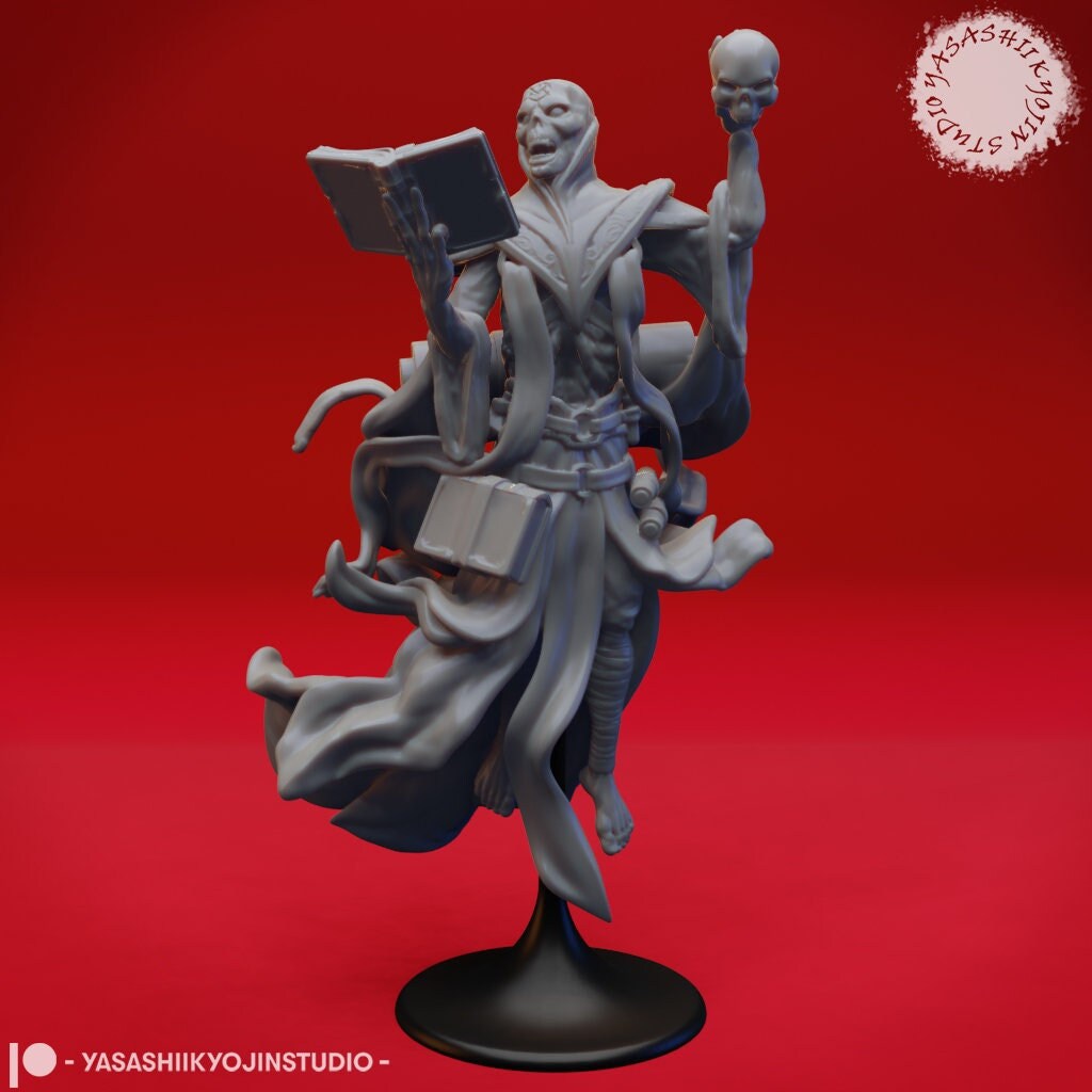 Lich | TABLETOP SCALE | TTRPG Monster Miniature | Yasashii Kyojin Studio