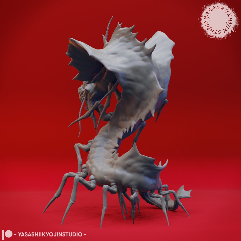 Remorhaz | TABLETOP SCALE | D&D TTRPG Monster Miniature | Yasashii Kyojin Studio