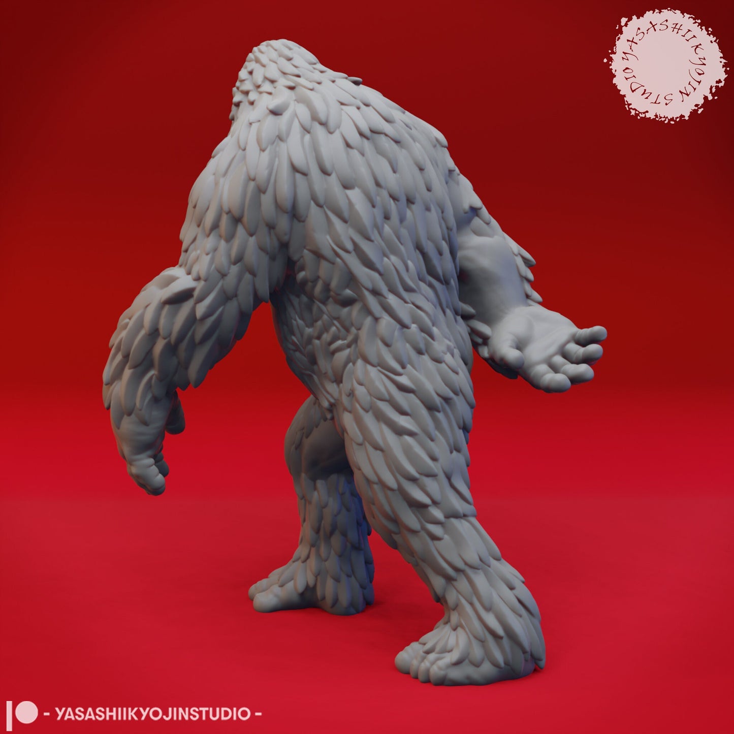 Sasquatch | TABLETOP SCALE | D&D TTRPG Monster Miniature | Yasashii Kyojin Studio