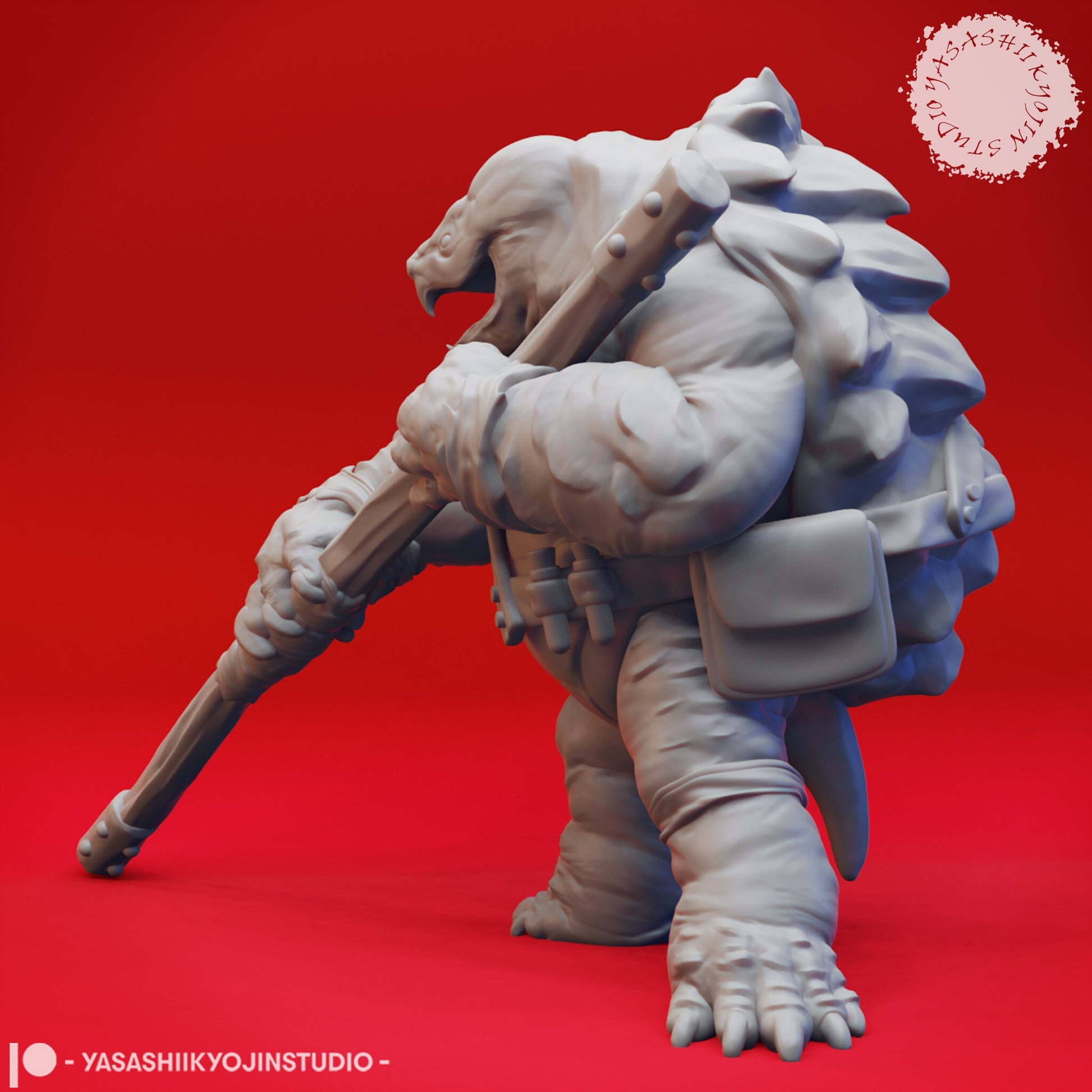 Tortle | TTRPG Monster Miniature | Yasashii Kyojin Studio | Unpainted, Unplated Resin 8k