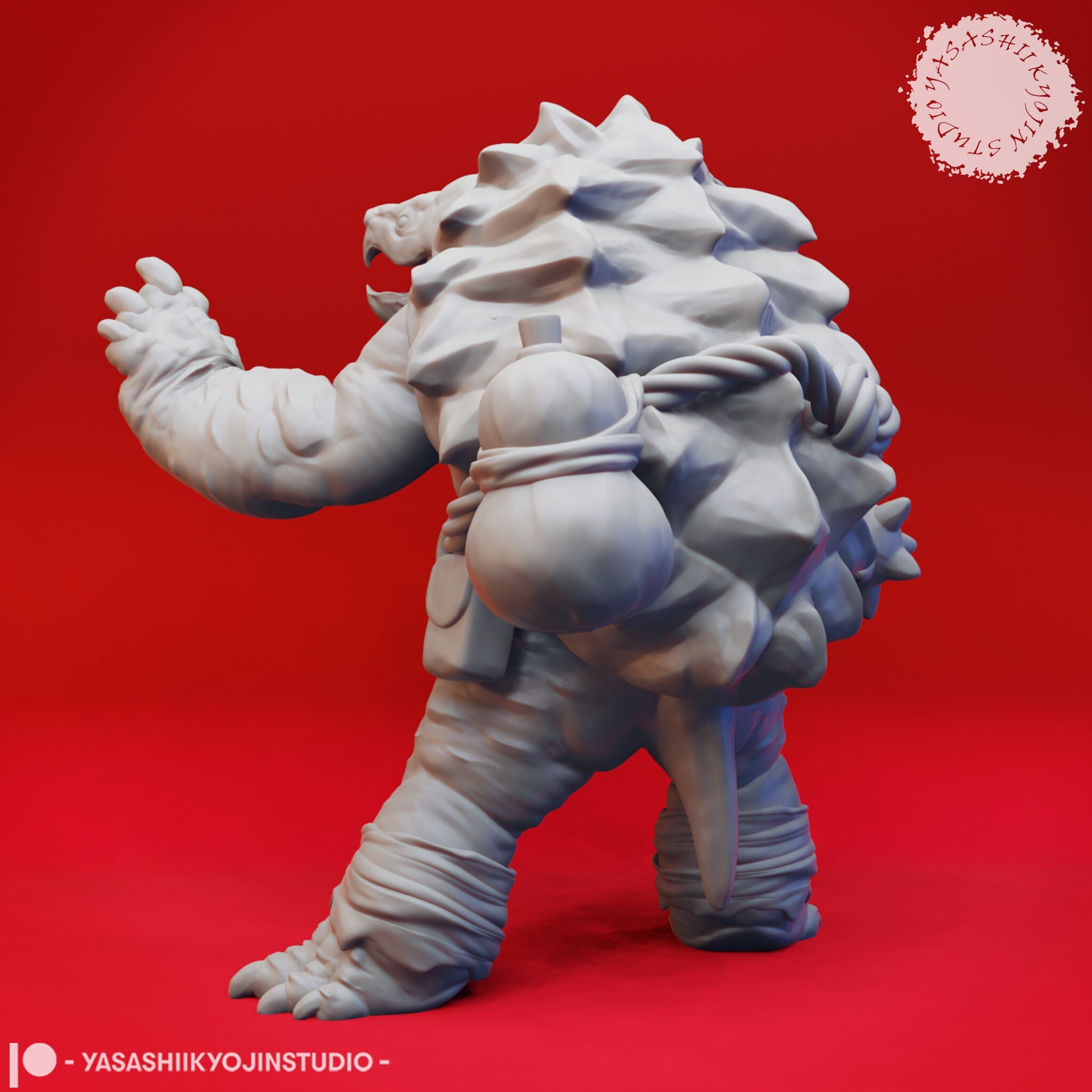 Tortle | TTRPG Monster Miniature | Yasashii Kyojin Studio | Unpainted, Unplated Resin 8k