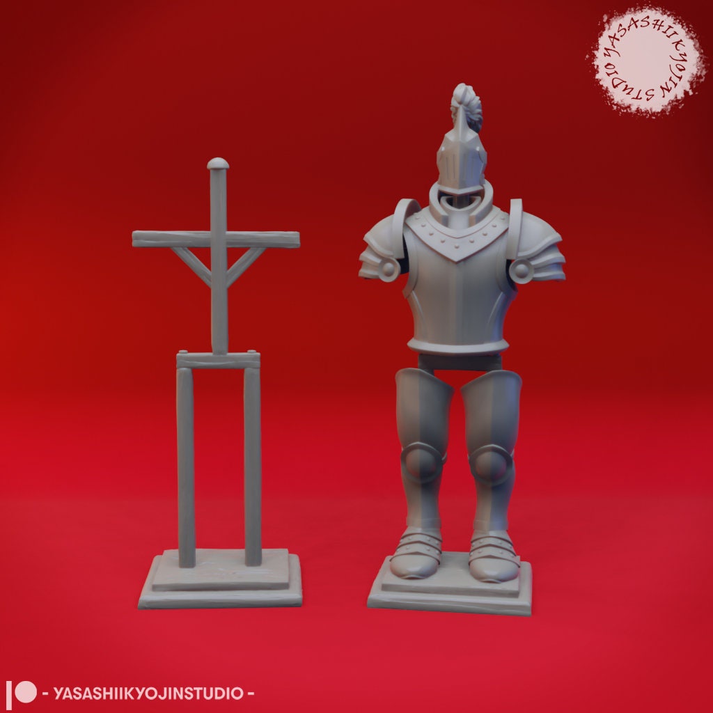 Armor Set | TTRPG Scatter Miniature | Yasashii Kyojin Studio