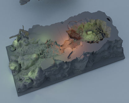 Troll Cave | D&D Playable 3D Printed Building | MiniatureLand