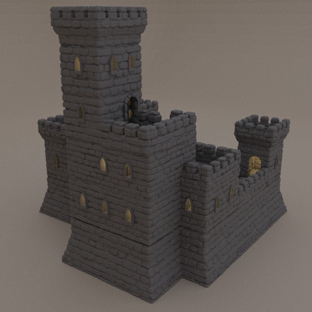 Small Fort | D&D TTRPG Playable 3D Printed Building Terrain Scenery | MiniatureLand