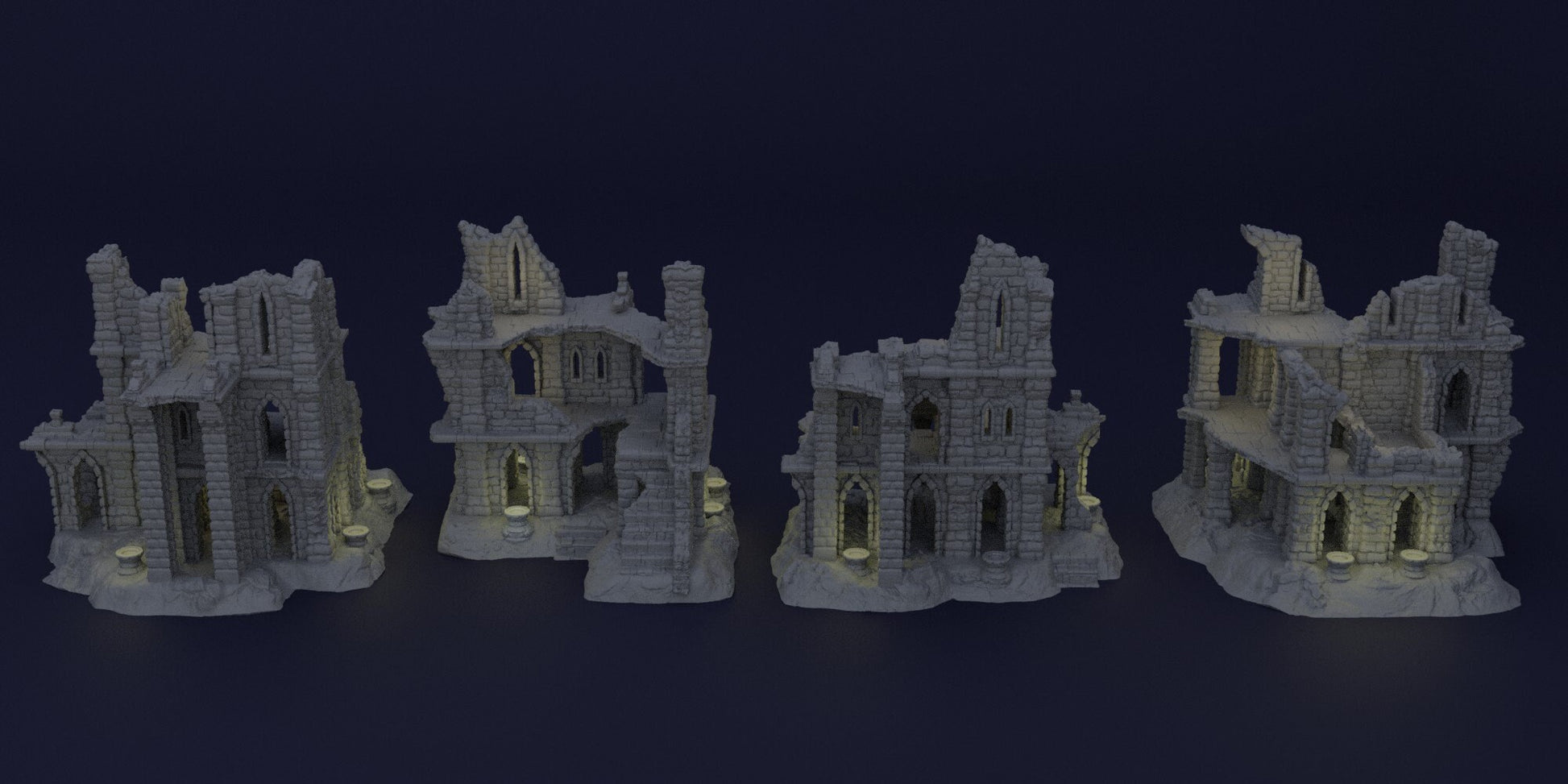 Old Ruins | D&D TTRPG Playable 3D Printed Building | MiniatureLand