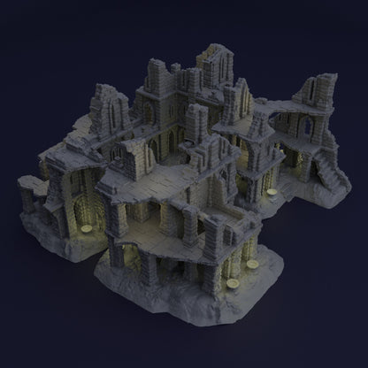 Old Ruins | D&D TTRPG Playable 3D Printed Building | MiniatureLand