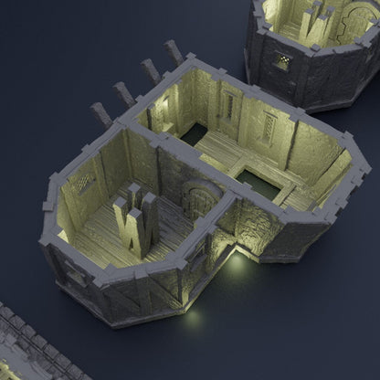 Medieval Seaside Warehouse | D&D TTRPG Playable 3D Printed Building Terrain Scenery | MiniatureLand