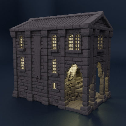 Medieval Bank | D&D TTRPG Playable 3D Printed Building Terrain Scenery | MiniatureLand