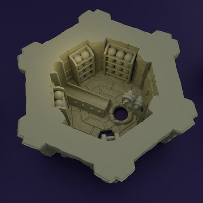 Dwarf Bombard Tower | D&D TTRPG Playable 3D Printed Building Terrain Scenery | MiniatureLand