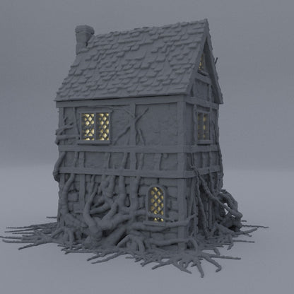 Corrupted Farm House | D&D TTRPG Playable 3D Printed Building Terrain Scenery | MiniatureLand