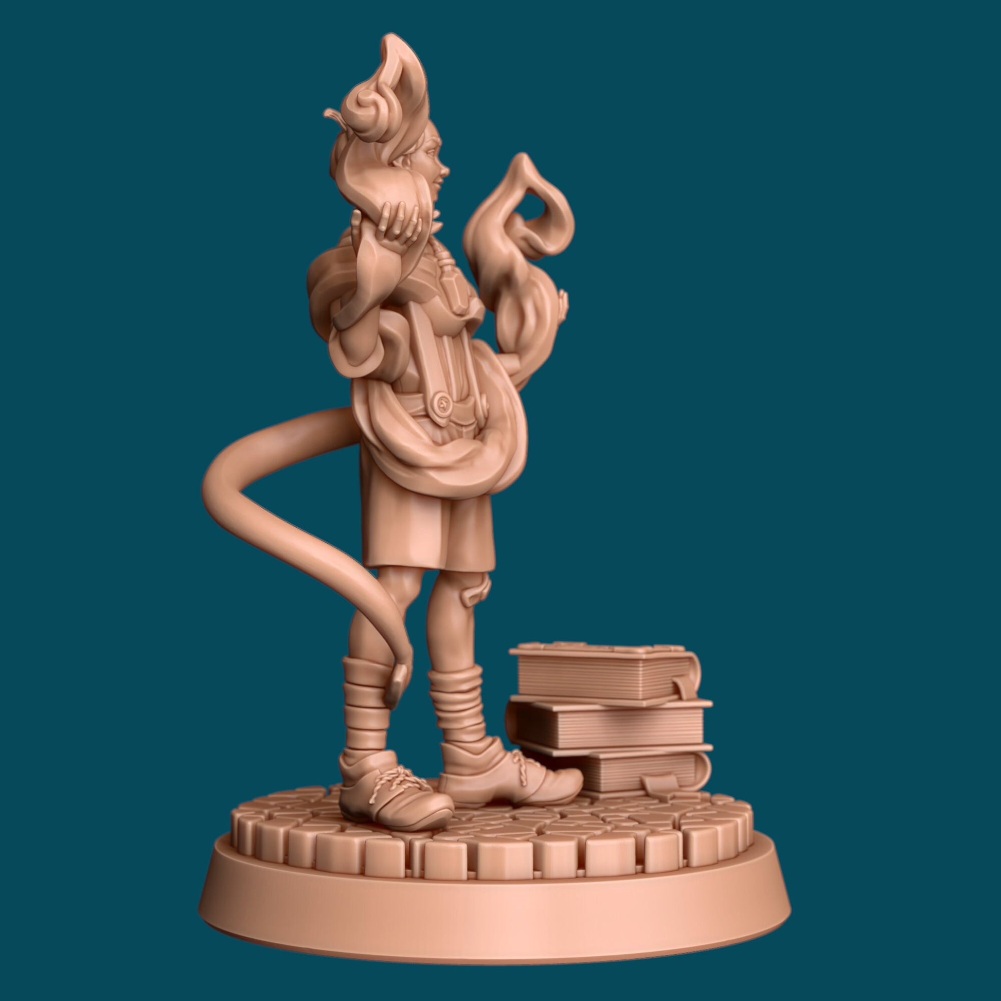 D the Tiefling Kid | TTRPG D&D Miniature | Awkward Penguin Minis