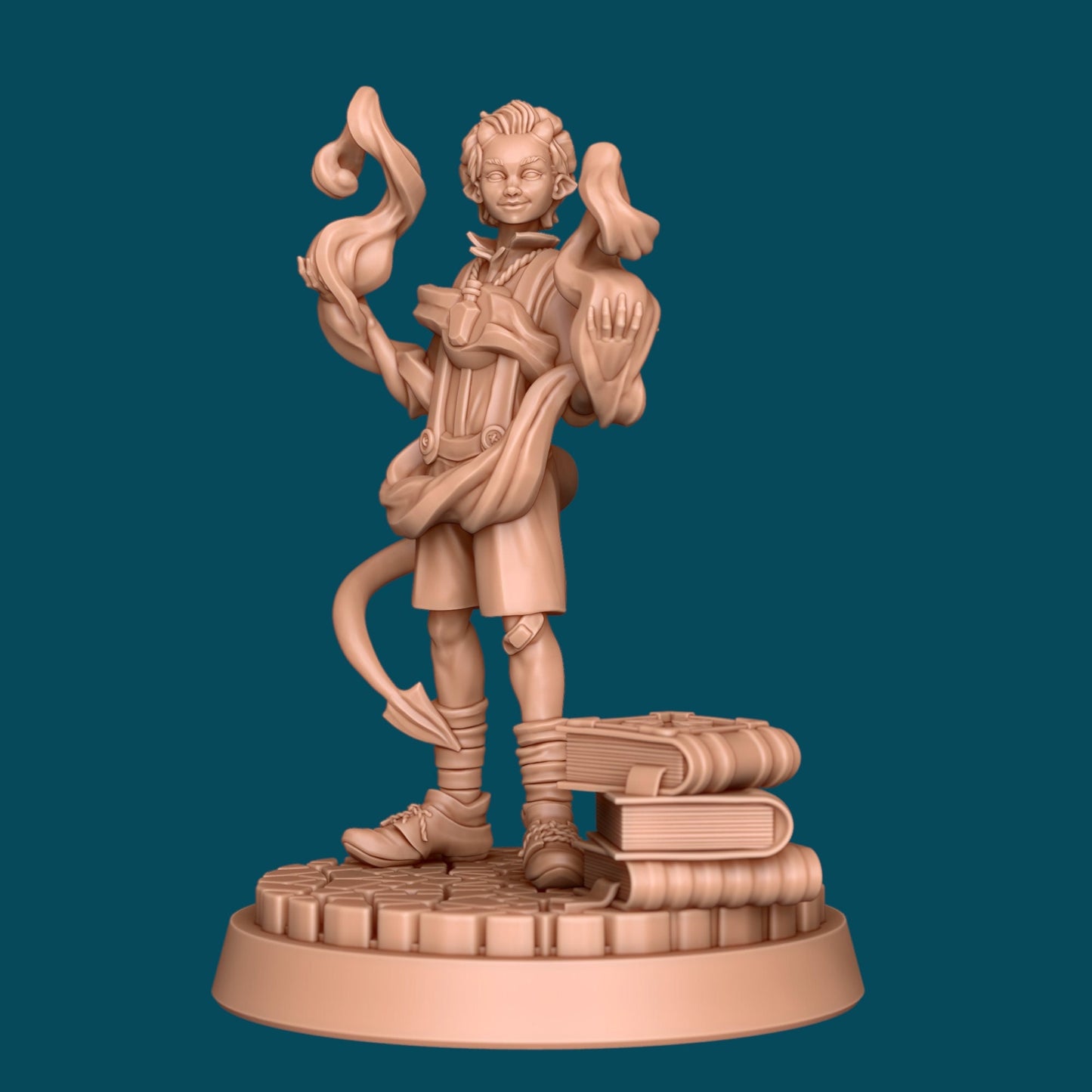 D the Tiefling Kid | TTRPG D&D Miniature | Awkward Penguin Minis
