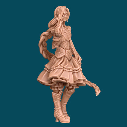 Gale a Shy Warlock | D&D TTRPG Miniature | Awkward Penguin Minis