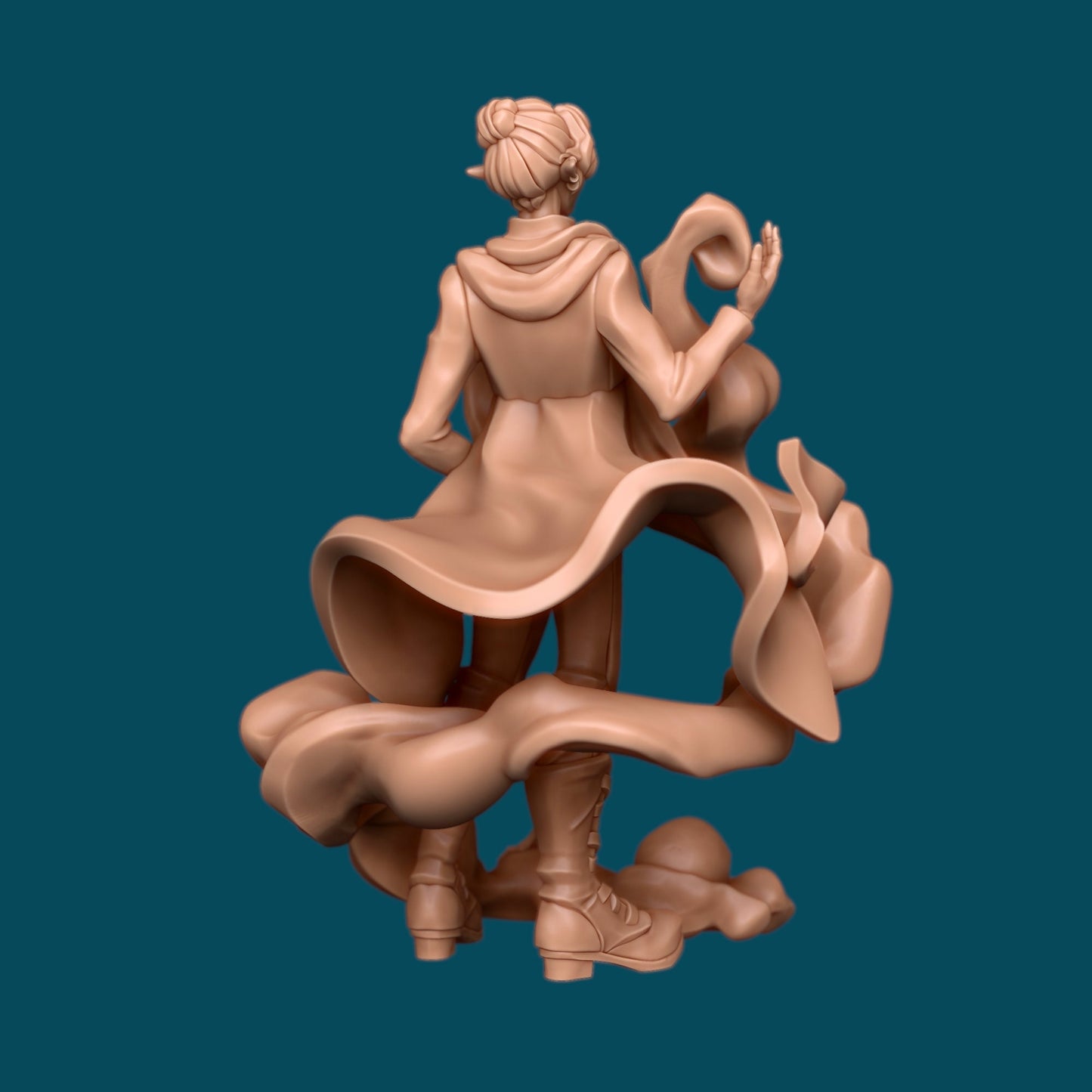 Saraanshi, a stylish necromancer | D&D TTRPG Miniature | Awkward Penguin Minis