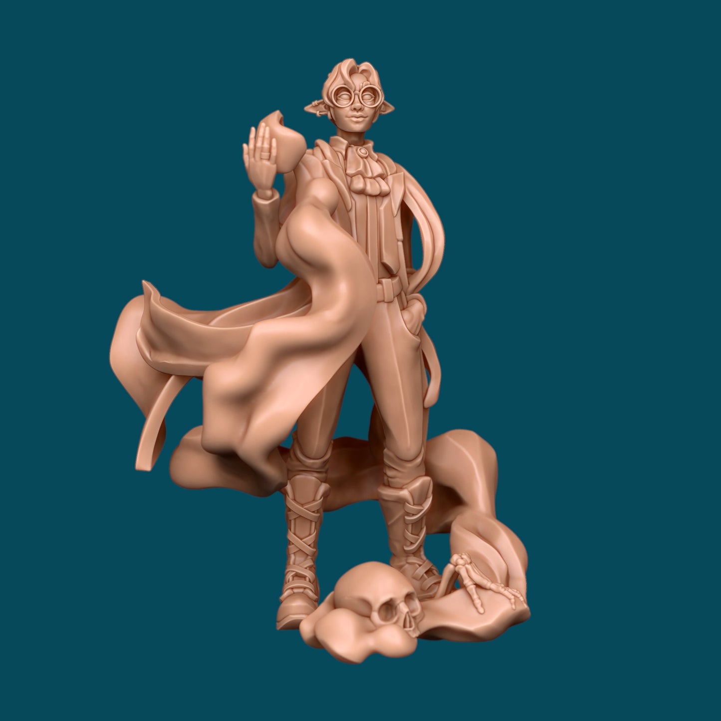 Saraanshi, a stylish necromancer | D&D TTRPG Miniature | Awkward Penguin Minis