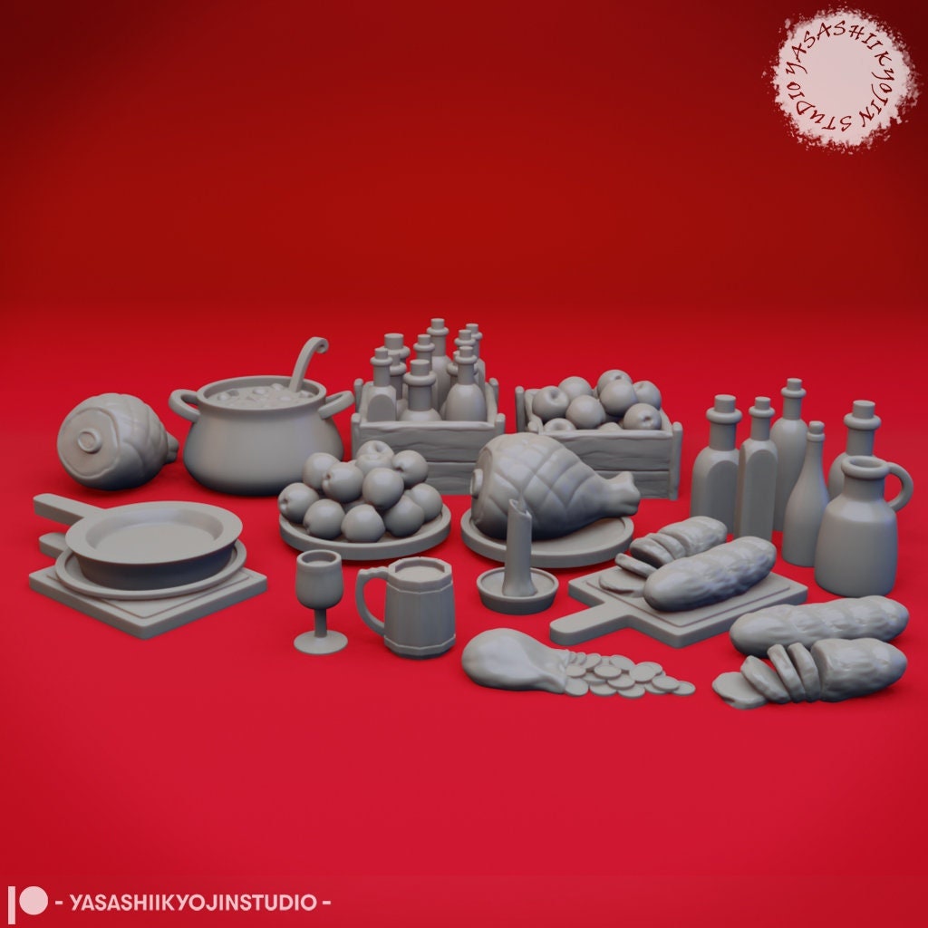 Tavern Set | TTRPG Scatter Miniature | Yasashii Kyojin Studio