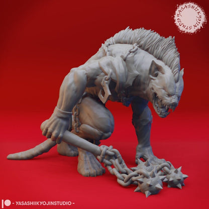 Yeenoghu | TABLETOP SCALE | D&D TTRPG Monster Miniature | Yasashii Kyojin Studio