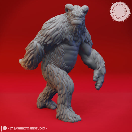 Yeti | TABLETOP SCALE | D&D TTRPG Monster Miniature | Yasashii Kyojin Studio