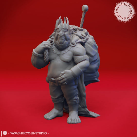 Goblin King | TABLETOP SCALE | TTRPG Monster Miniature | Yasashii Kyojin Studio