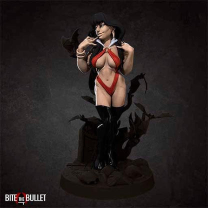 Exxotic Dawn | Vampire Bat Pinup Model Miniature | Bite the Bullet