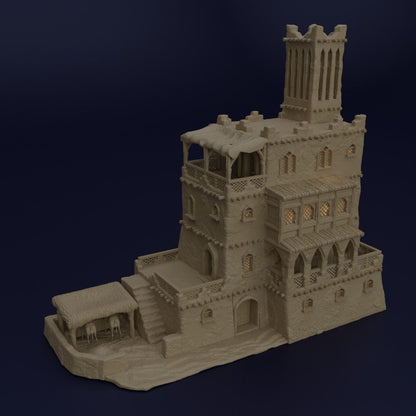 Desert Inn | D&D TTRPG Playable 3D Printed Building Terrain Scenery | MiniatureLand