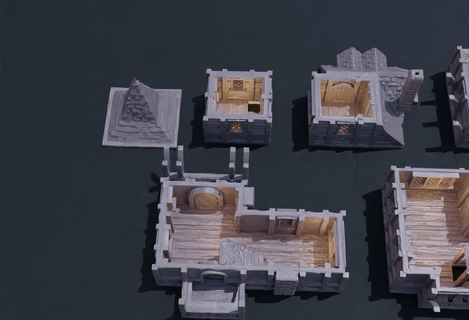 Medieval High House | D&D TTRPG Playable 3D Printed Building Terrain Scenery | MiniatureLand
