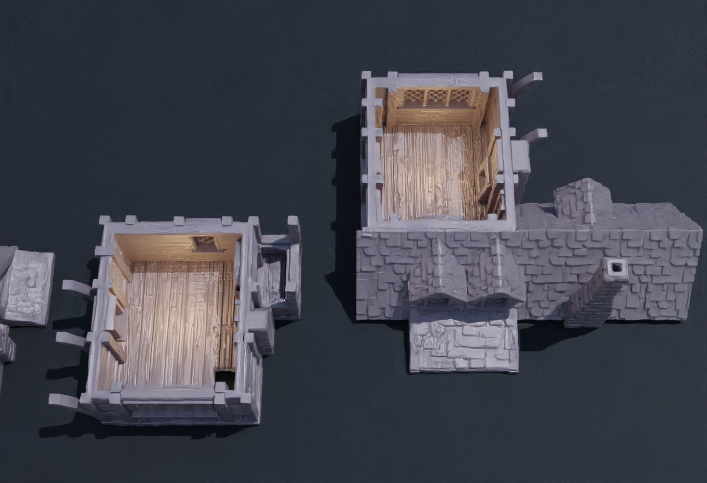 Medieval High House | D&D TTRPG Playable 3D Printed Building Terrain Scenery | MiniatureLand