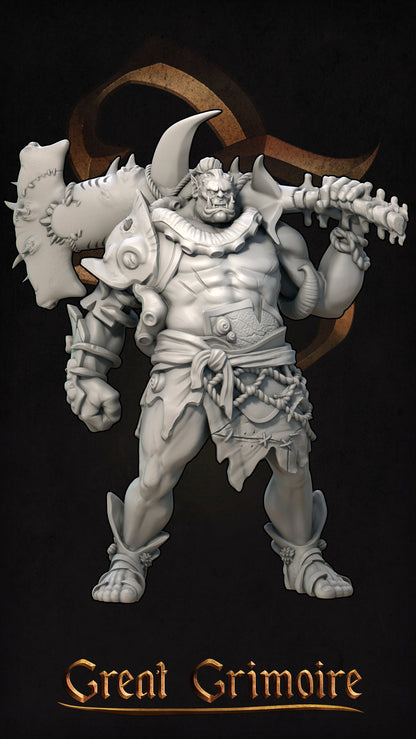 Behemoth, the Coastal Barbarian | Tides of the Abyss | D&D TTRPG Miniature | Great Grimoire