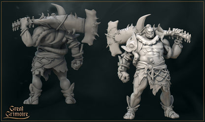 Behemoth, the Coastal Barbarian | Tides of the Abyss | D&D TTRPG Miniature | Great Grimoire