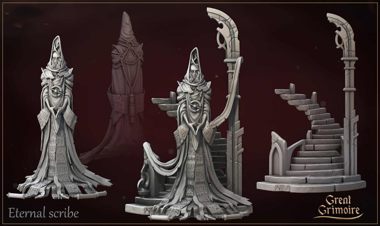 Eternal scribe | Lodge of the Dark Arts | Tabletop Gaming Miniature | Great Grimoire