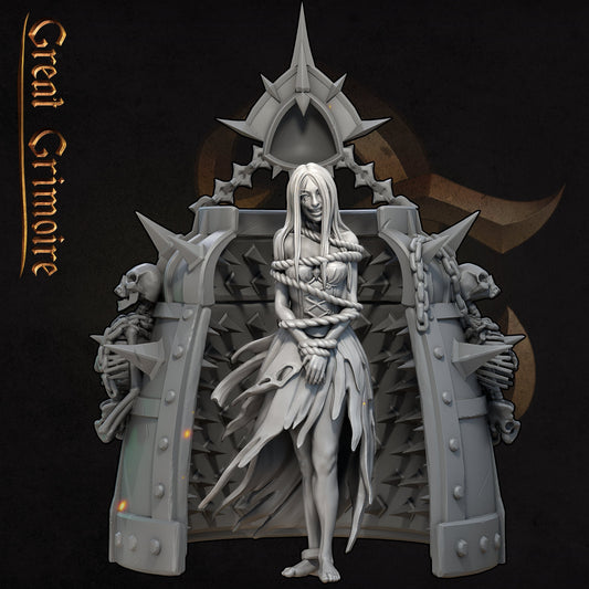 Iron Maiden | TTRPG Miniature | Great Grimoire | Unpainted, Unplated Resin 8k