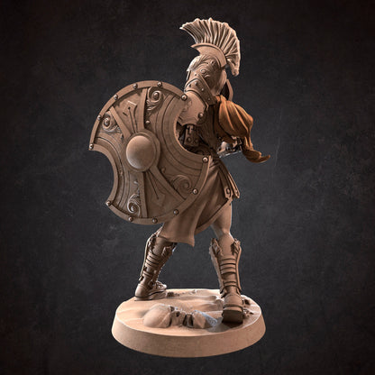 Spartan Warrior, Adara | TABLETOP SCALE | TTRPG Miniature | Bite the Bullet | Unpainted, Unplated Resin 8k