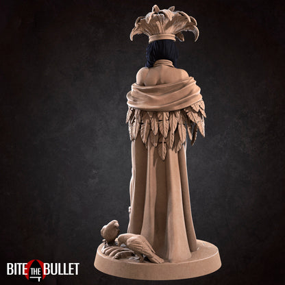 Tribal Witch Princess, Agnes | TABLETOP SCALE | TTRPG Miniature | Bite the Bullet | Unpainted, Unplated Resin 8k