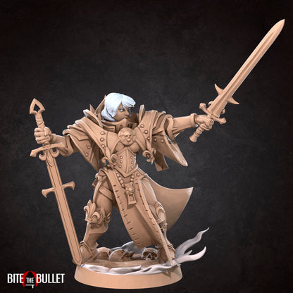 Battle Sisters Squad Leader | D&D TTRPG Miniature | Bite the Bullet