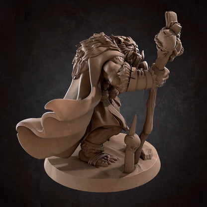 Bugbear Shaman | TABLETOP SCALE | D&D TTRPG Miniature | Bite the Bullet