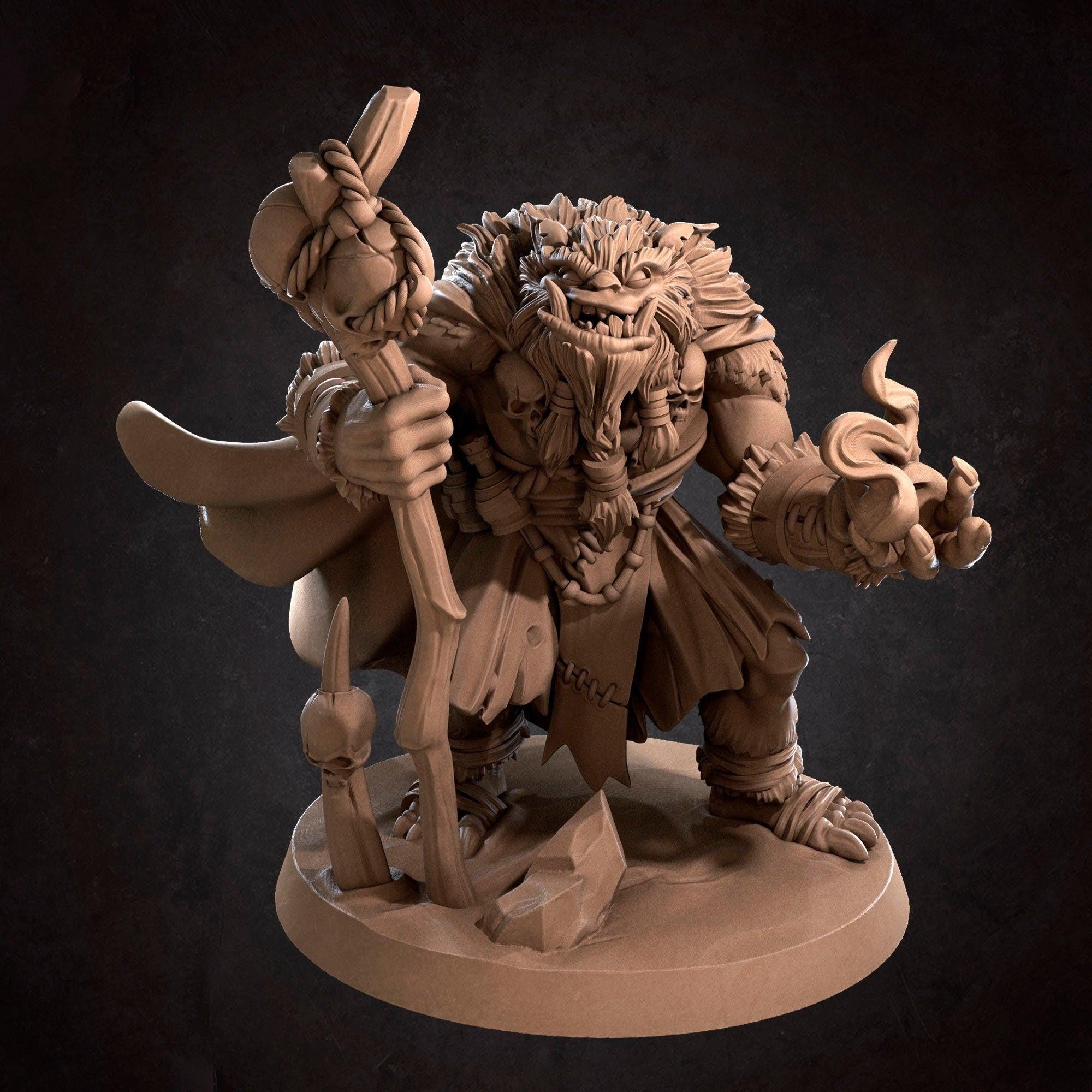 Bugbear Shaman | TABLETOP SCALE | D&D TTRPG Miniature | Bite the Bulle ...