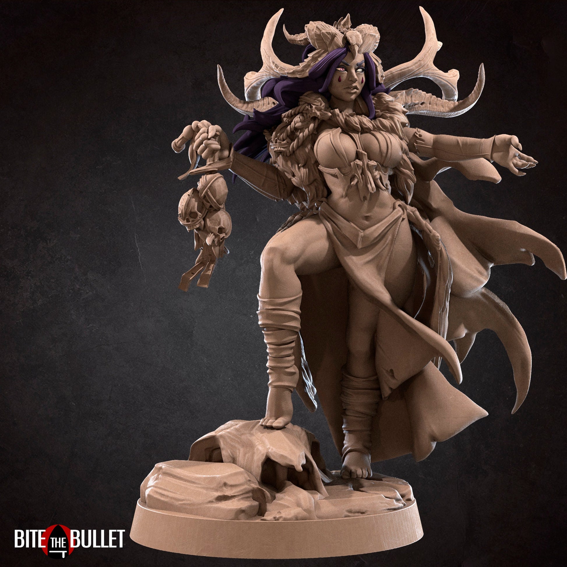 Circe, Female Sorceress Enchantress Goddess of Magic, Druid Warlock | TABLETOP SCALE | D&D TTRPG Miniature | Bite the Bullet