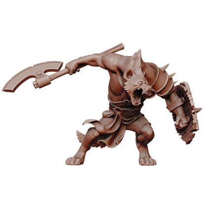 D&D Gnolls Collection miniature by Tattles Told 3D, detailed humanoid monster figure for tabletop RPG gameplay.