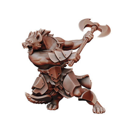 Detailed D&D Gnolls Collection miniature by Tattles Told 3D, featuring a ferocious gnoll monster from the TTRPG tabletop game.