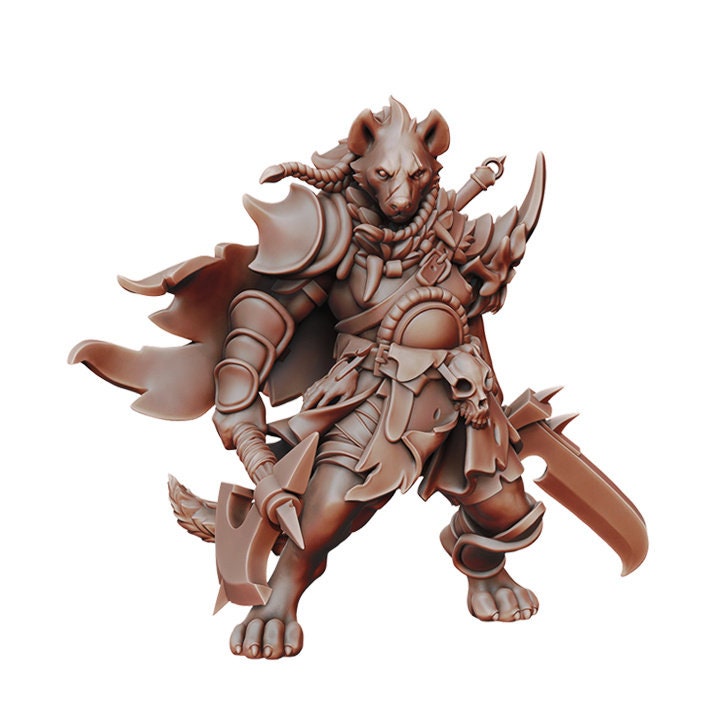 D&D Gnolls Collection miniature by Tattles Told 3D, detailed fantasy goblin-like creature for tabletop role-playing games.