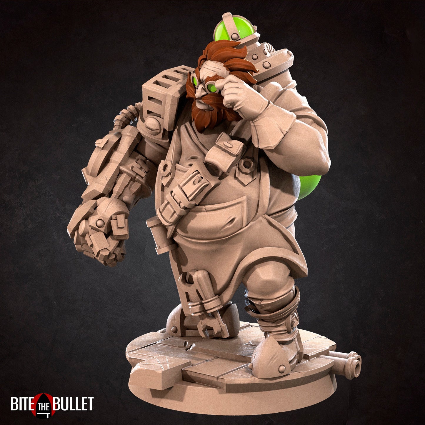 Dr. TNT, Artificer | Tabletop Scale | DnD TTRPG Miniature | Bite the Bullet